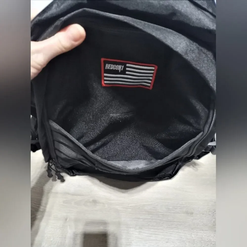 REDCON1 Tactical Military Style Black Backpack
